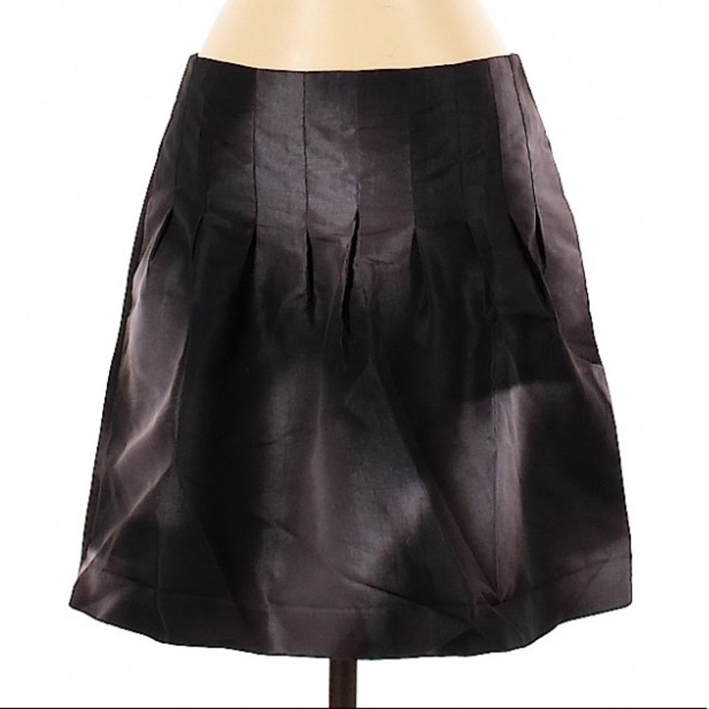 Calvin Klein Pleated Black-Gray Gradient Miniskirt